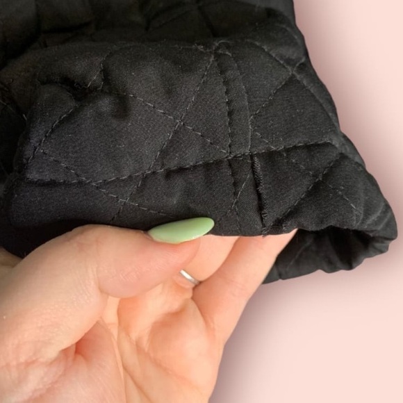 St. John’s Bay Women’s Black Quilted Lined Detailed Jacket,  Size XL - Picture 6 of 7